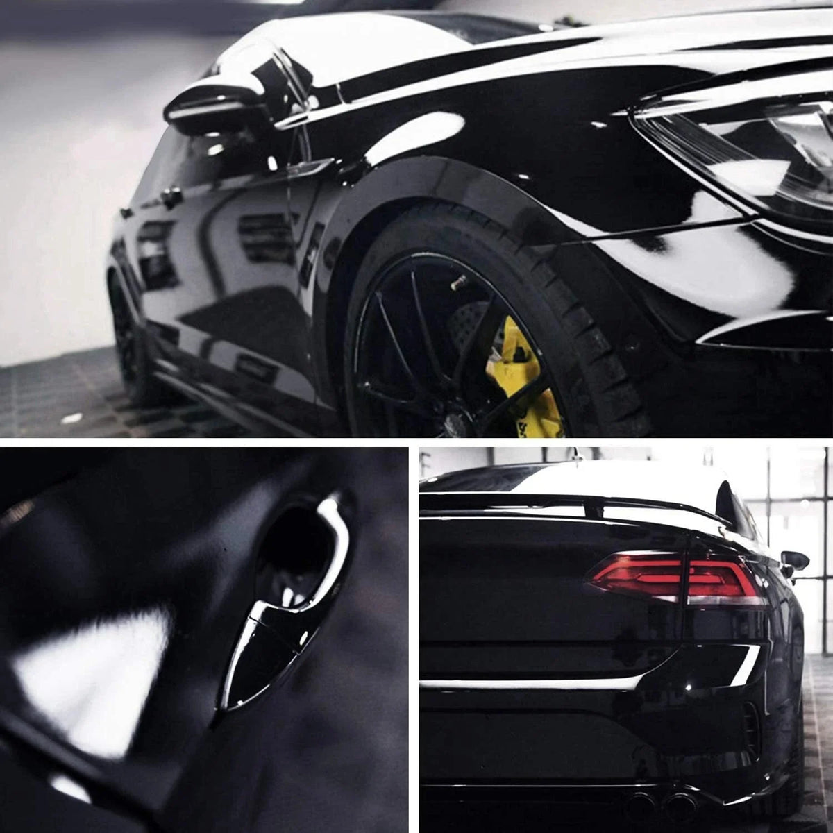 3D 4D 5D 6D Carbon Fiber Vinyl Wrap - Matte & Glossy Black Car Film - image 4