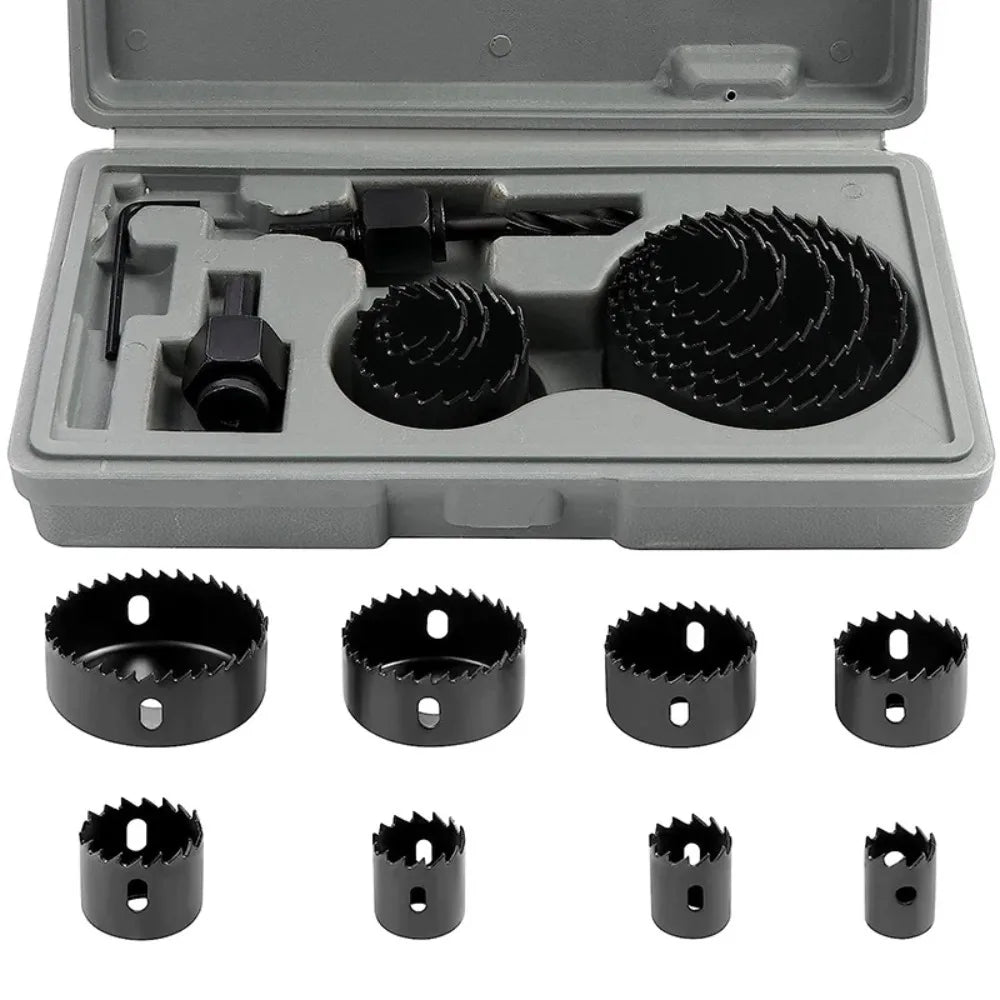11-Piece Hole Saw Set 19–64mm – Wood & Metal Alloys