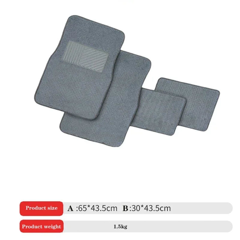 Car Floor Mats Universal Carpet 4PCS Full Set Car Floor Mat For Auto Foot Pads Automobile Carpet Cover Universal Car Styling