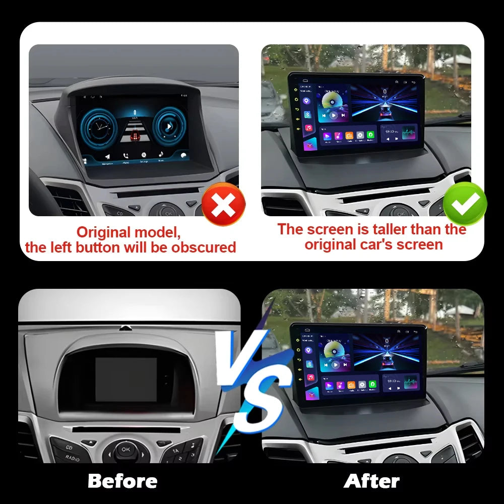 Ford Fiesta 2009-2017 Android Car Radio with CarPlay & GPS - image 3