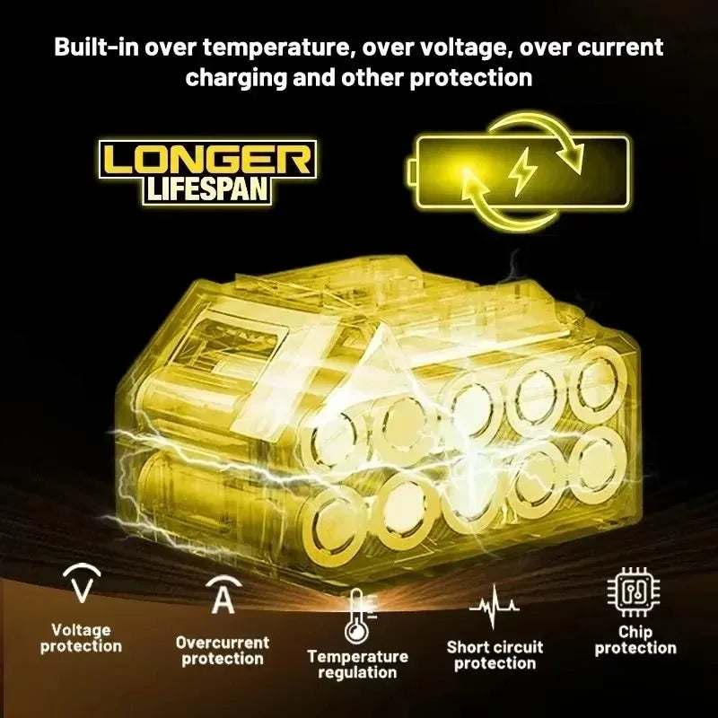 20V 6Ah Li-Ion Replacement Battery for DeWalt DCB206 DCB205 - image 11