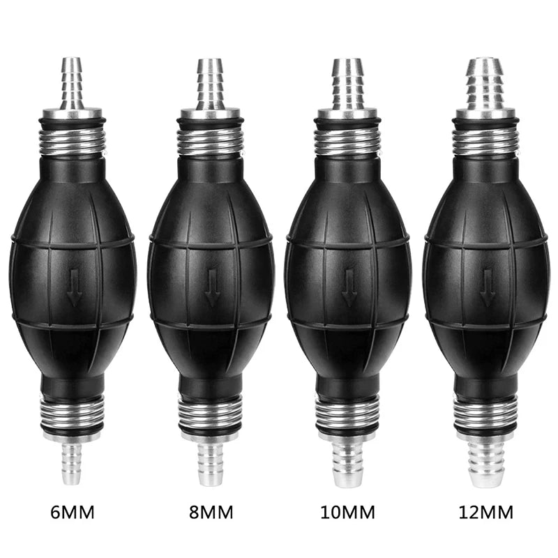 Hand Fuel Pump Line with Primer Bulb 6/8/10/12mm for Car Boat and Outboard