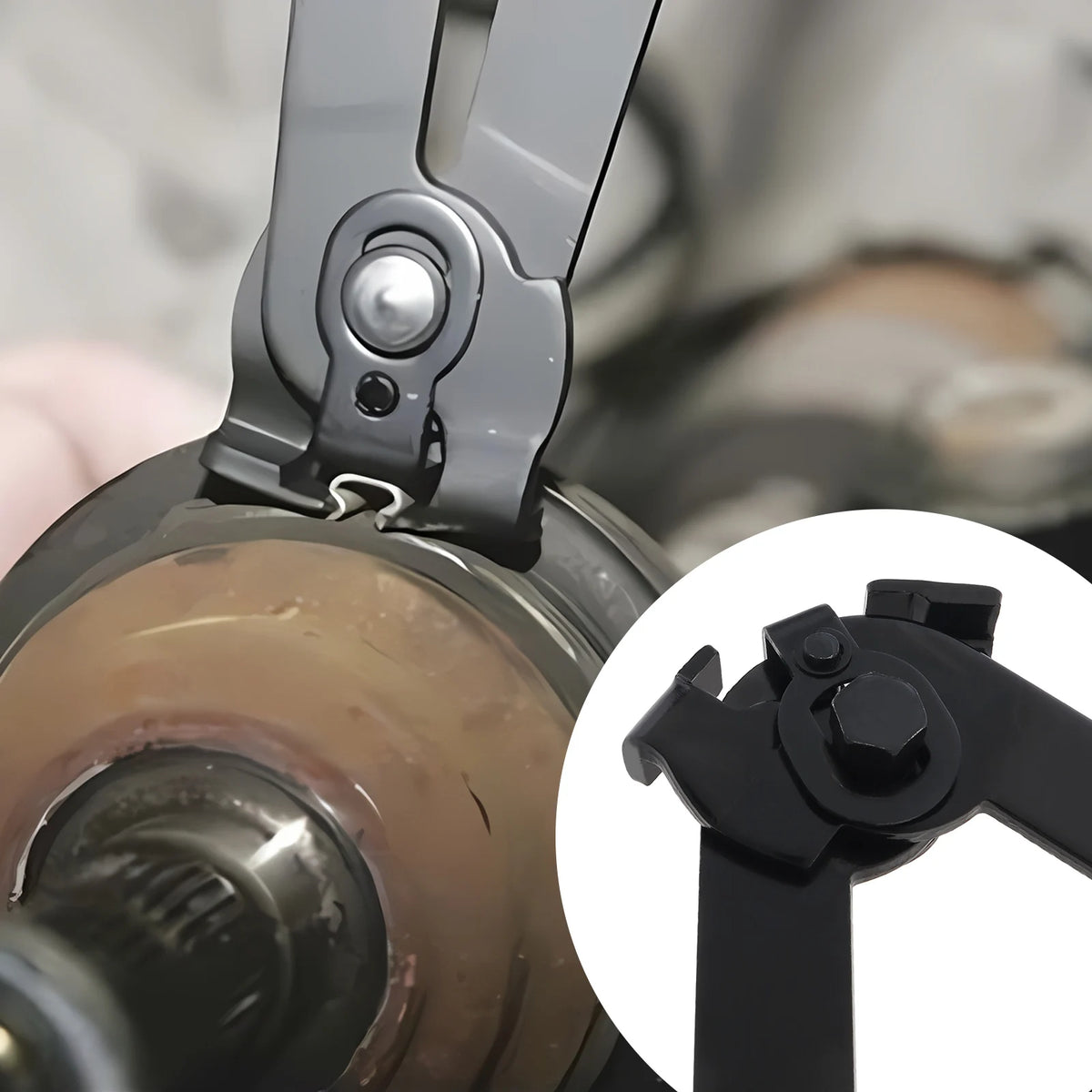 CV Boot Dust Cover Clamp Pliers Kit with 20 Bands for Car ATV - image 3