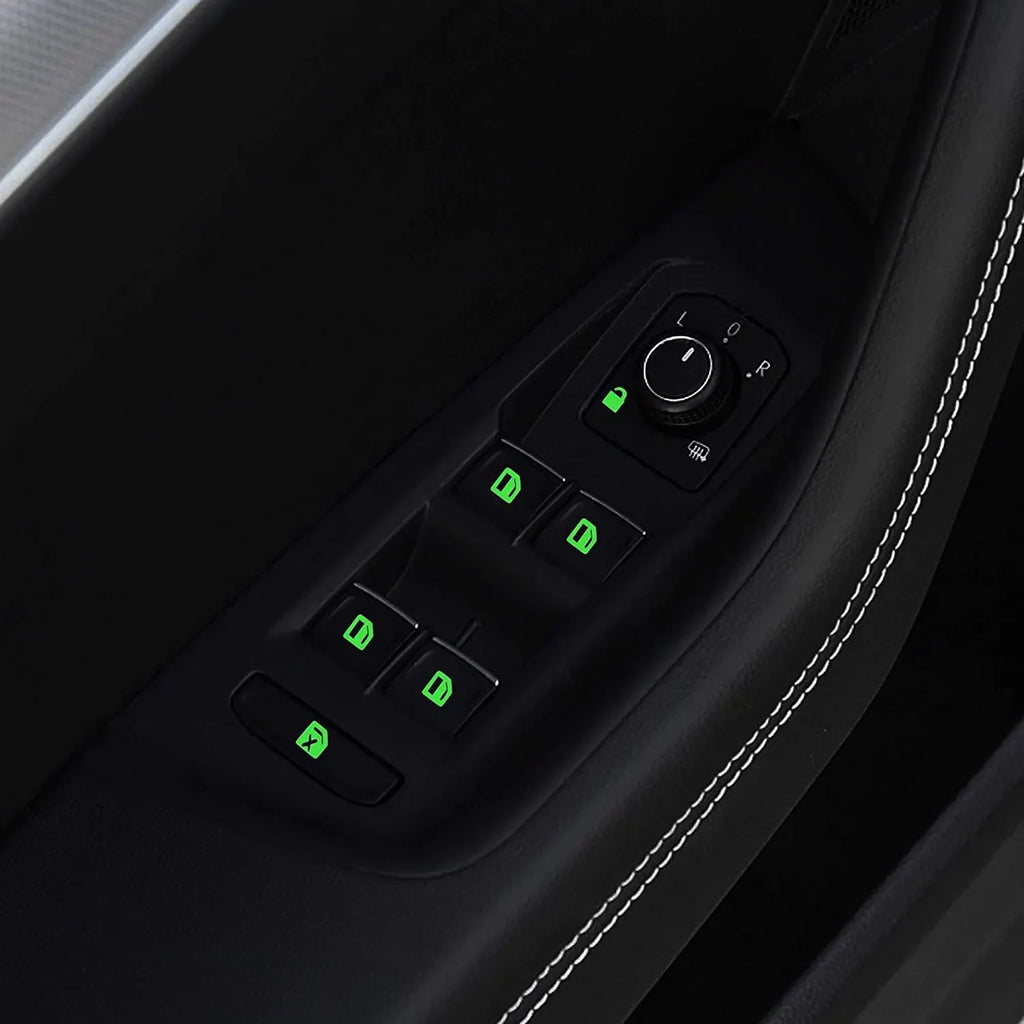 Luminous Car Door Window Lift Button Stickers