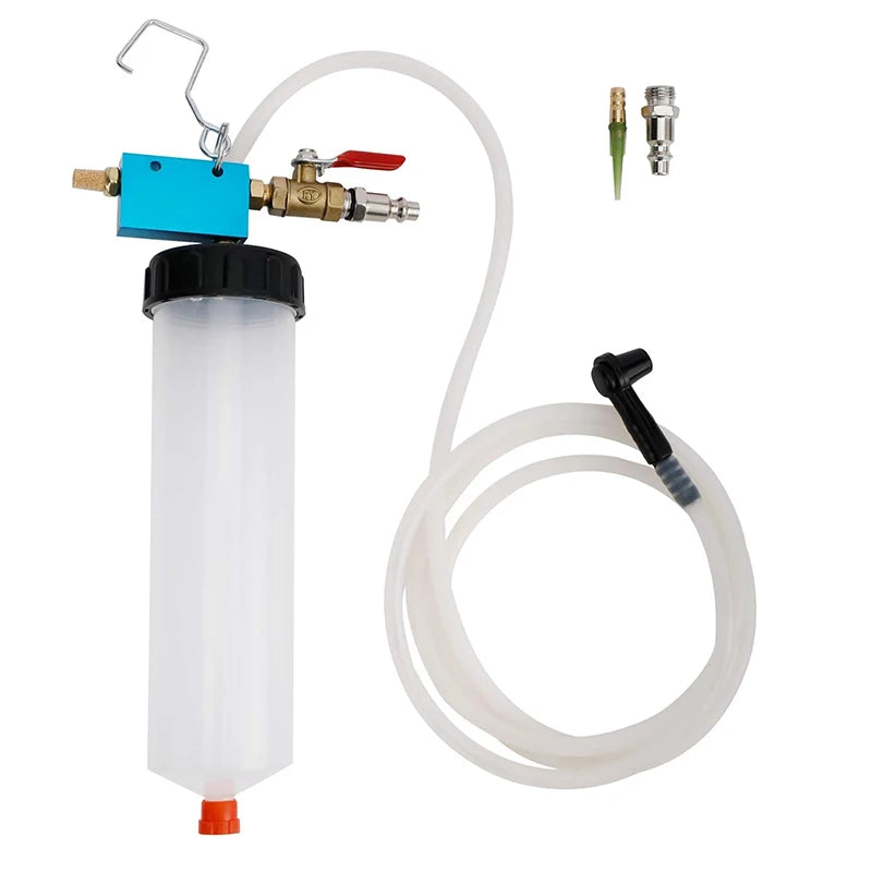 Pneumatic Brake Fluid Extractor Brake Bleeder Kit Vacuum Pump with 340ML Bottle