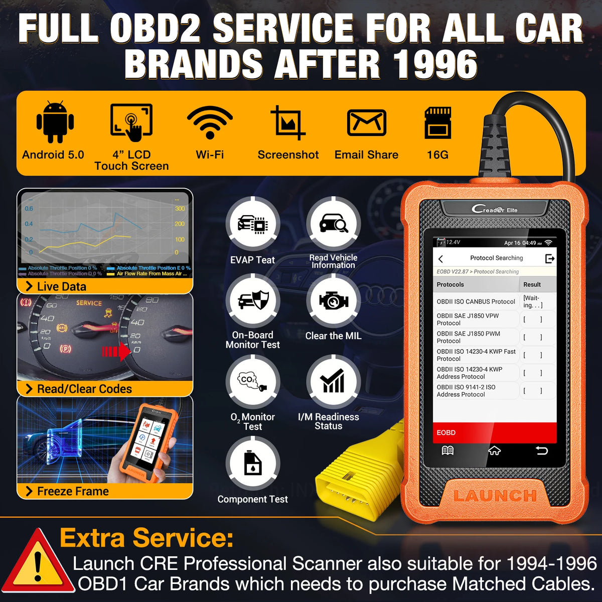 LAUNCH X431 OBD2 Diagnostic Scanner with Full System Coverage - image 3