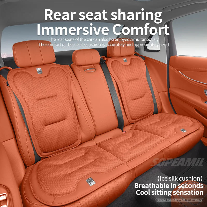 Car Cushion Cover Breathable Ice Silk Seat Protector Pad For GWM WEY TANK 300 TANK 400 TANK 500 TANK 700 2023-2026 Accessories