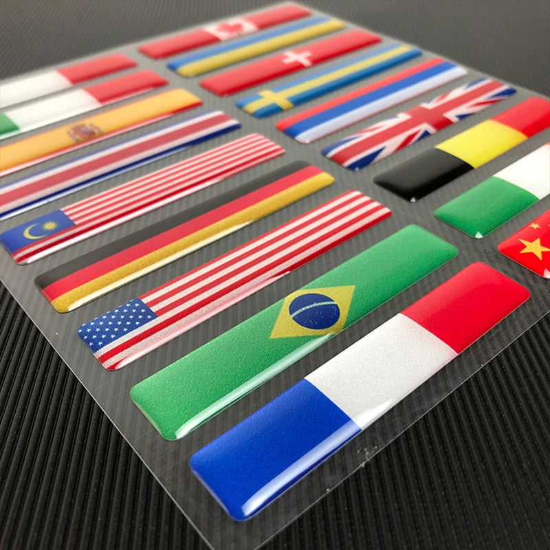 3D Reflective National Flag Decals for Car and Motorcycle - view 2
