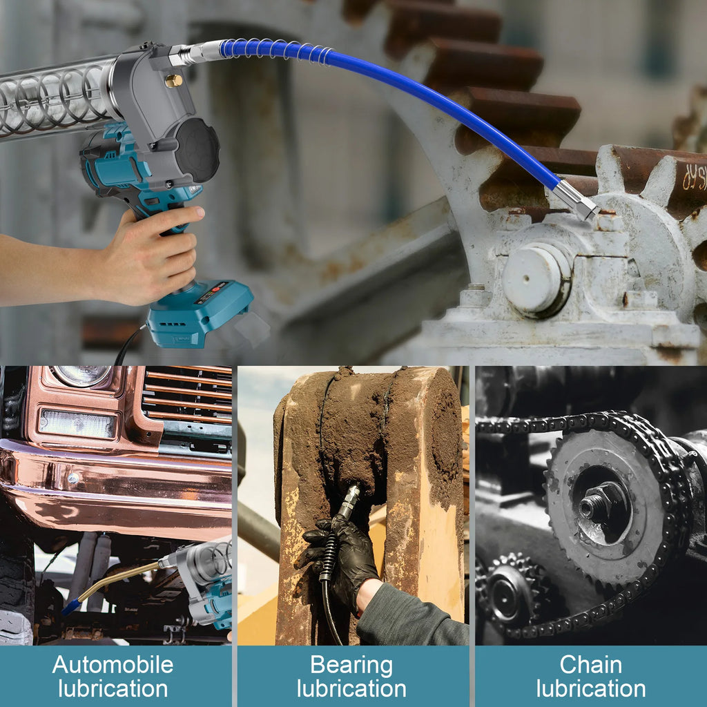 Nananuu Brushless Electric Grease Gun Wireless Fully Automatic High-Pressure Excavator Specific Grease Gun For Makita 18VBattery