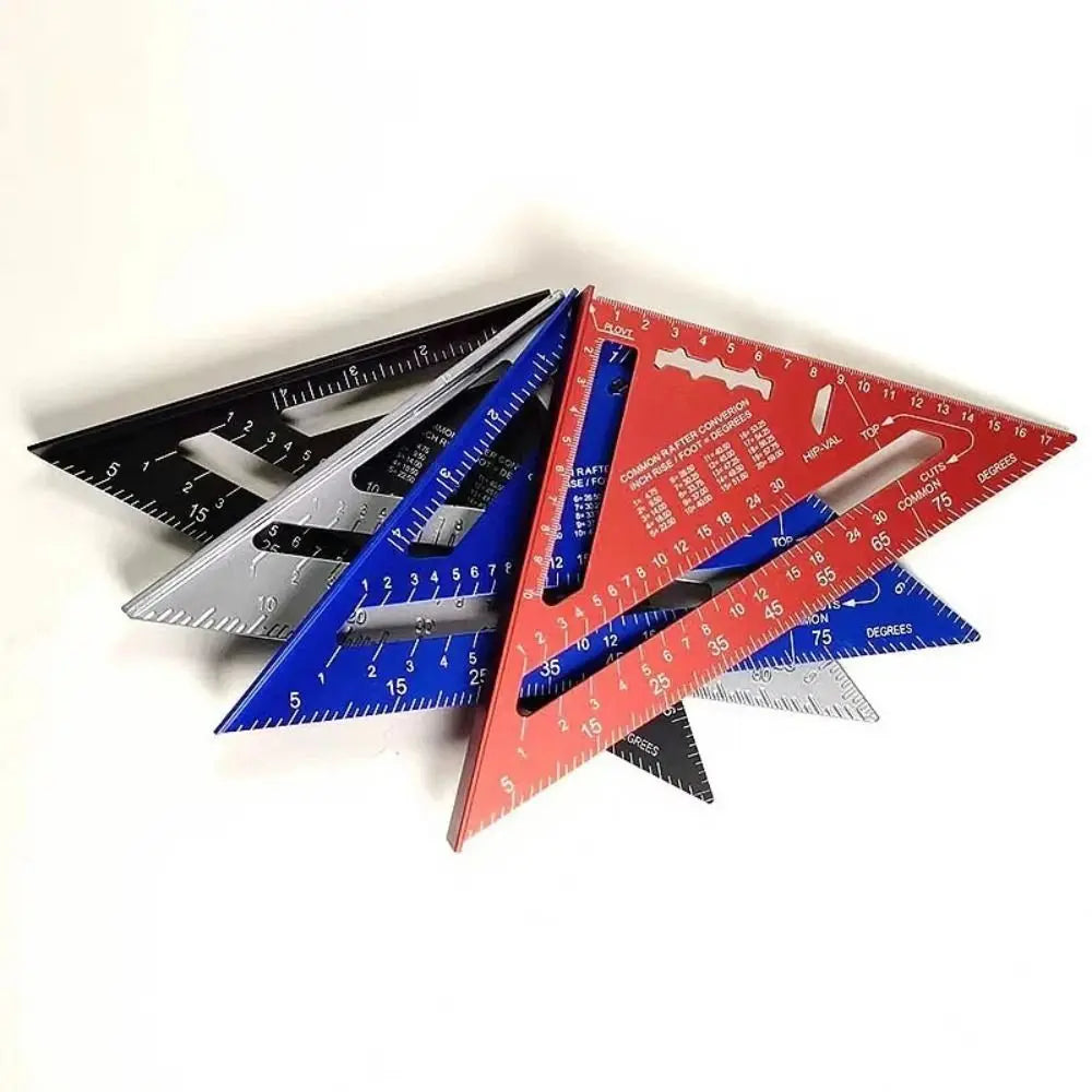 7 Inch Aluminum Triangle Ruler - Protractor Square & Marking Tool - image 7
