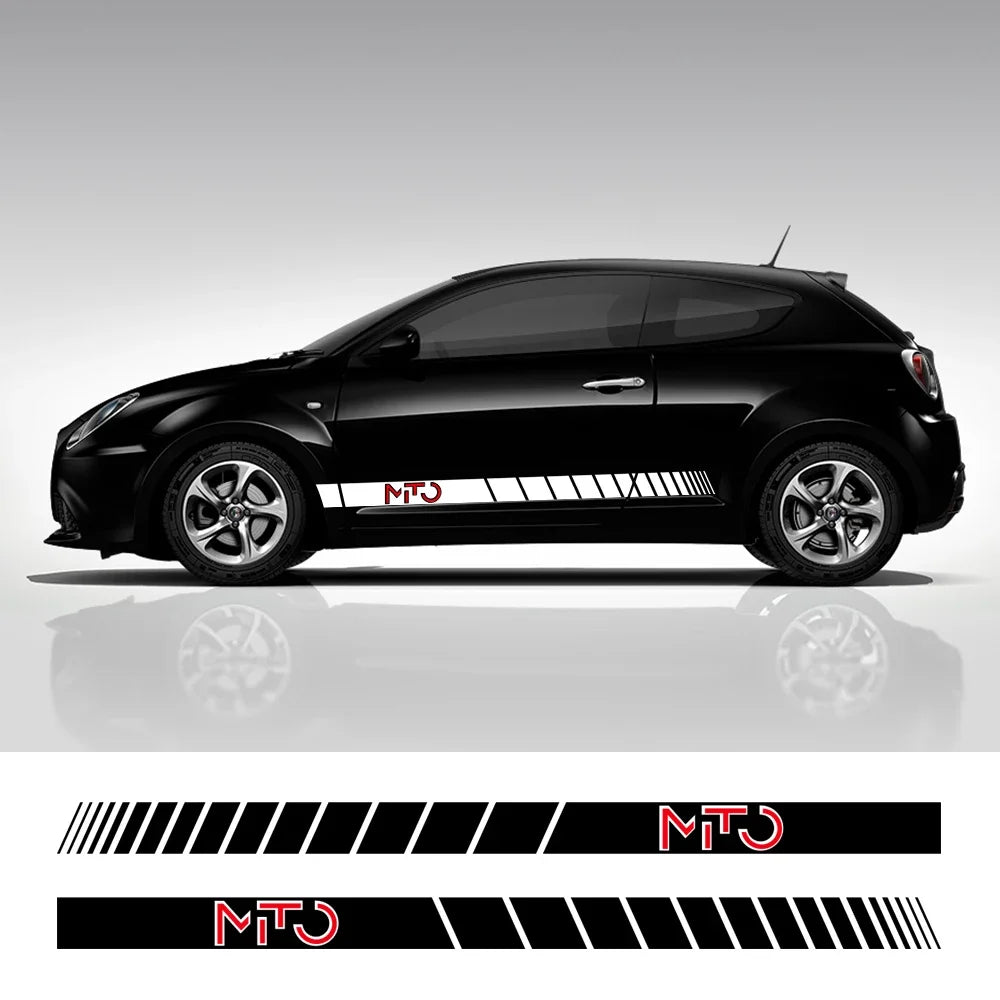 Alfa Romeo Mito Side Skirt Decals - 2pcs Vinyl Sticker Set - image 3