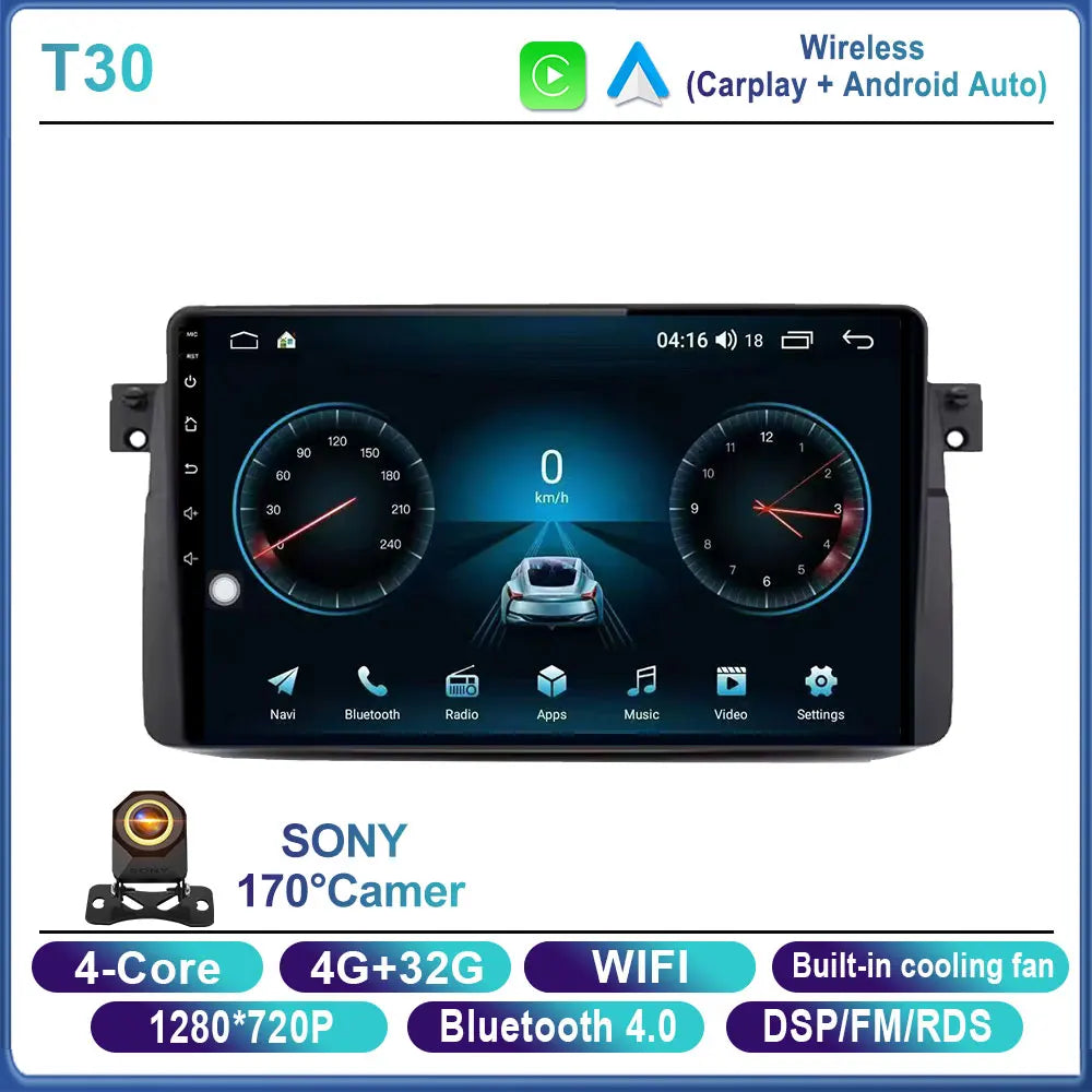 For BMW E46 M3 X5 1998-2006 Android Car Stereo 9" Touchscreen - image 9