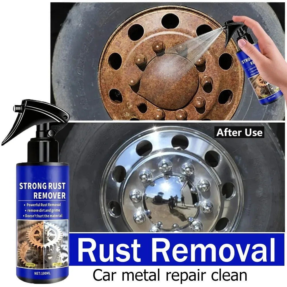 Quick-Acting Rust Remover Spray for Exhaust Pipes and Wheel Hubs
