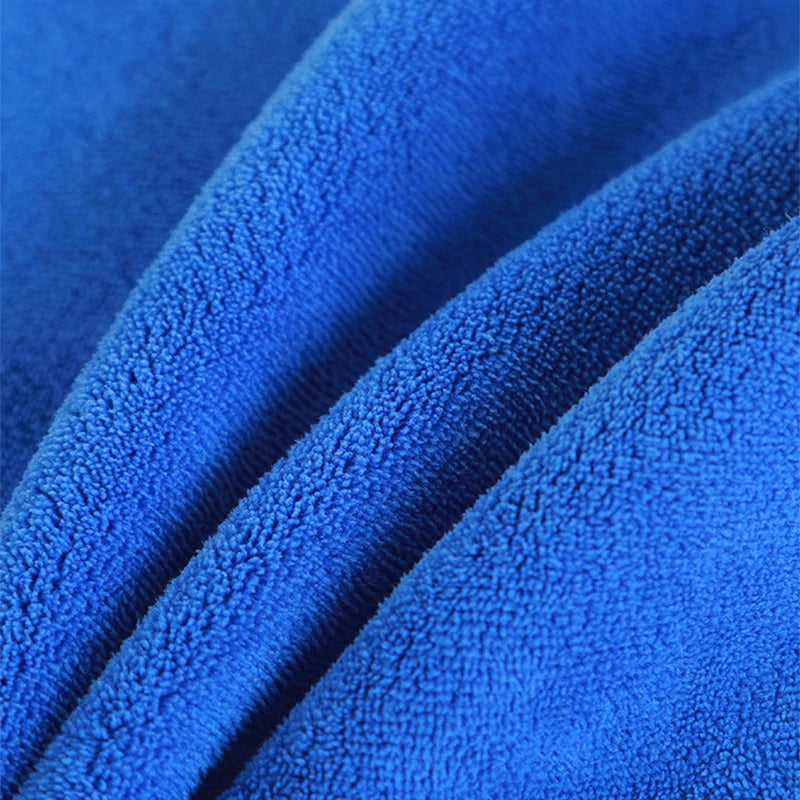Absorbent Microfiber Car Cleaning Towel with Hemmed Edge