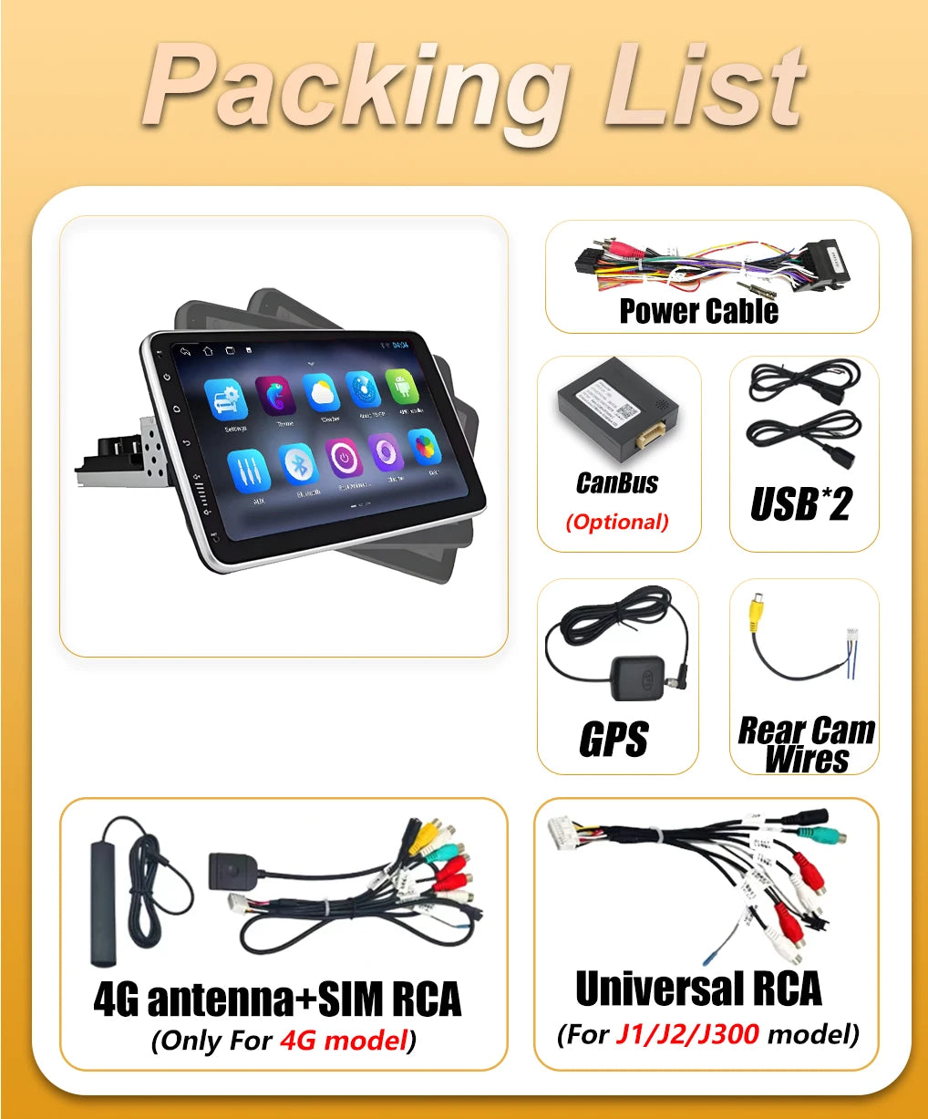 Universal 9 Inch Android Car Stereo Wireless CarPlay Android Auto GPS - image 4
