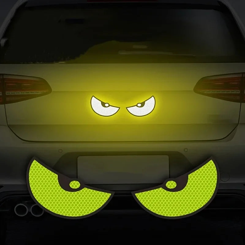 2pc Reflective Demon Eye Motorcycle Decals for Night Visibility - view 7