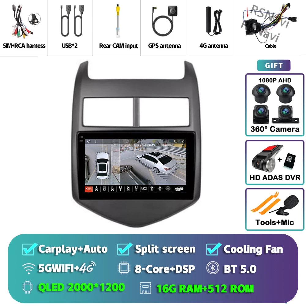 9-Inch CarPlay & Android Auto Radio for Chevy Aveo/Sonic (2011-2015) - image 43