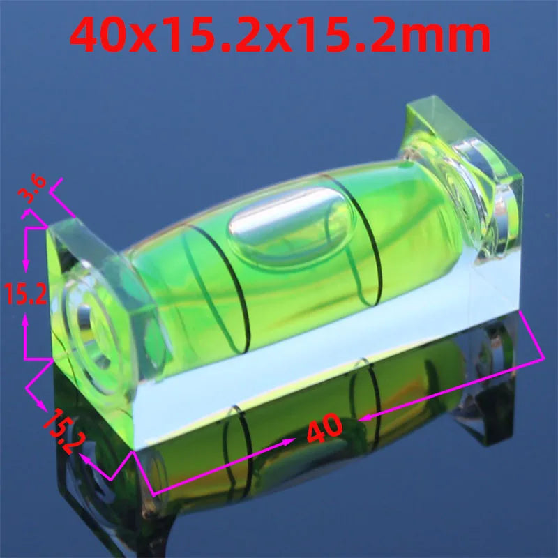 Circular or Square Spirit Level Bubble Vial for Horizontal Level Ruler