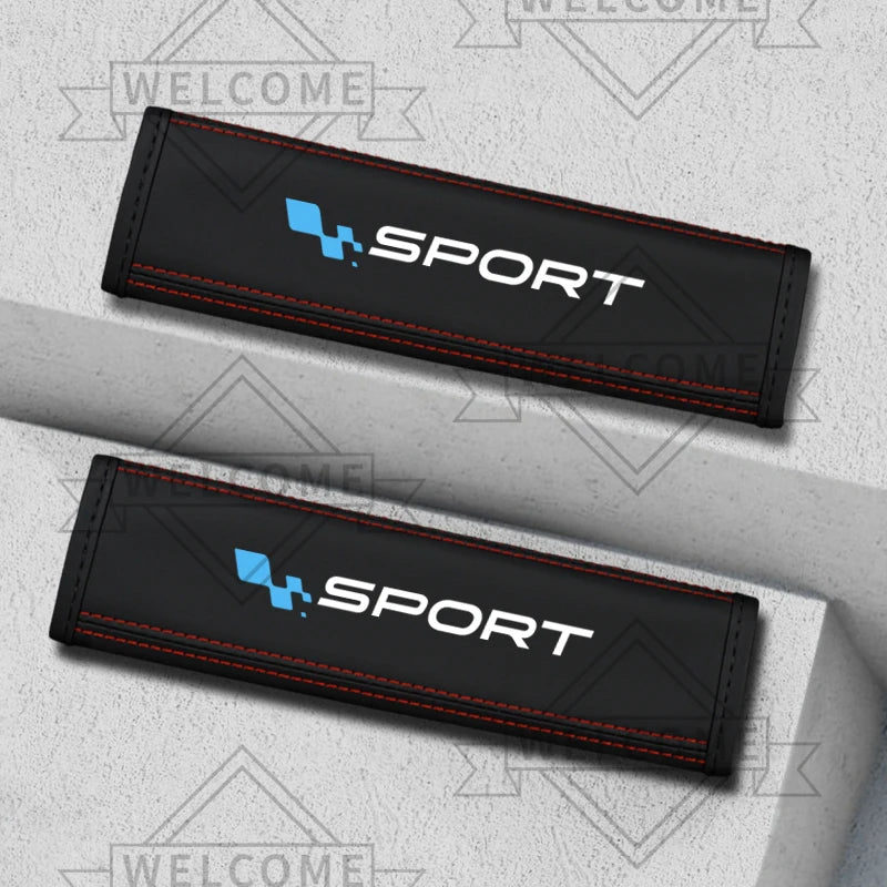 2-Pack Leather Seat Belt Shoulder Pads for Renault RS/GT - image 17