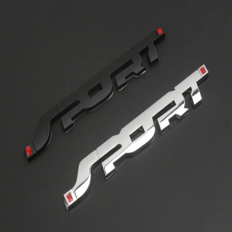 3D Chrome Metal Sport Letter Trunk Emblem Badge Decal - view 4