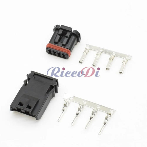1 Set 4 Pin Auto Electric Housing Plug Waterproof Wiring Harness Connector MX19004S51 MX19004P51 MX19004P52 MX19004S52