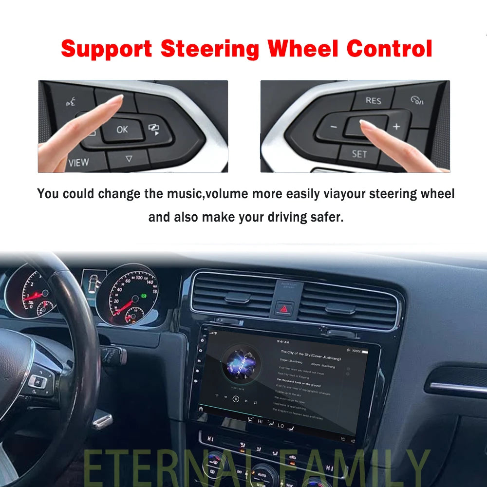 10" Android Car Stereo for VW Golf 7 MK7 GTI with GPS & CarPlay - image 4