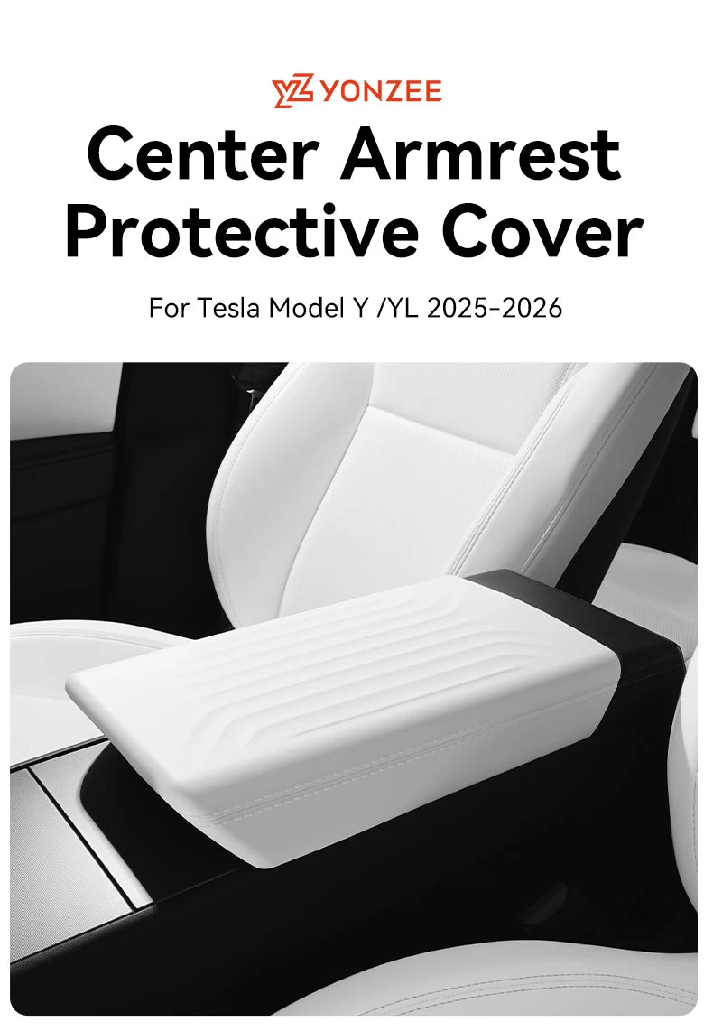 Armrest Cover for Tesla Model Y Juniper, Model YL and Model 3 Highland