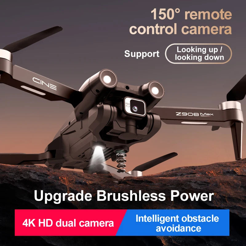 Z908 Pro Max Drone 4K HD Dual Camera Brushless FPV Foldable Quadcopter - image 6