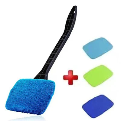 Car Interior Window Cleaning Brush with Long Handle