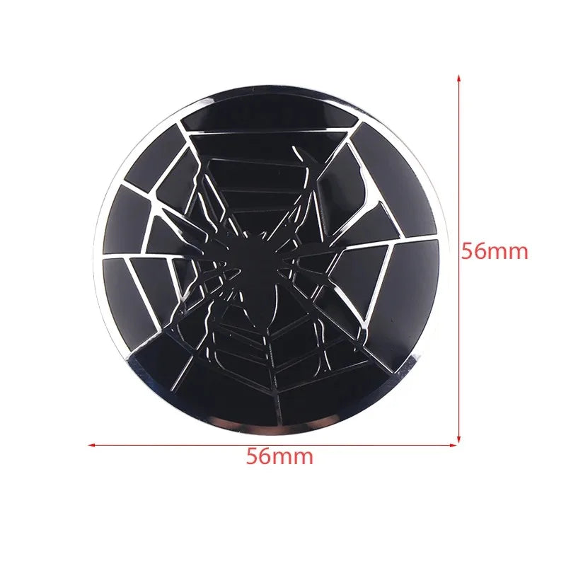 56/60mm Universal Wheel Hub Center Caps, 4-Pack - image 2