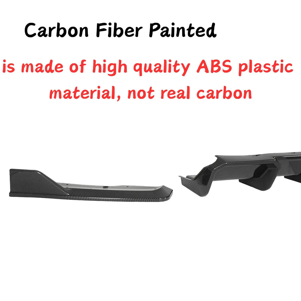 Rear Bumper Diffuser for Hyundai Elantra N 2024-2026, Gloss Black - view 7