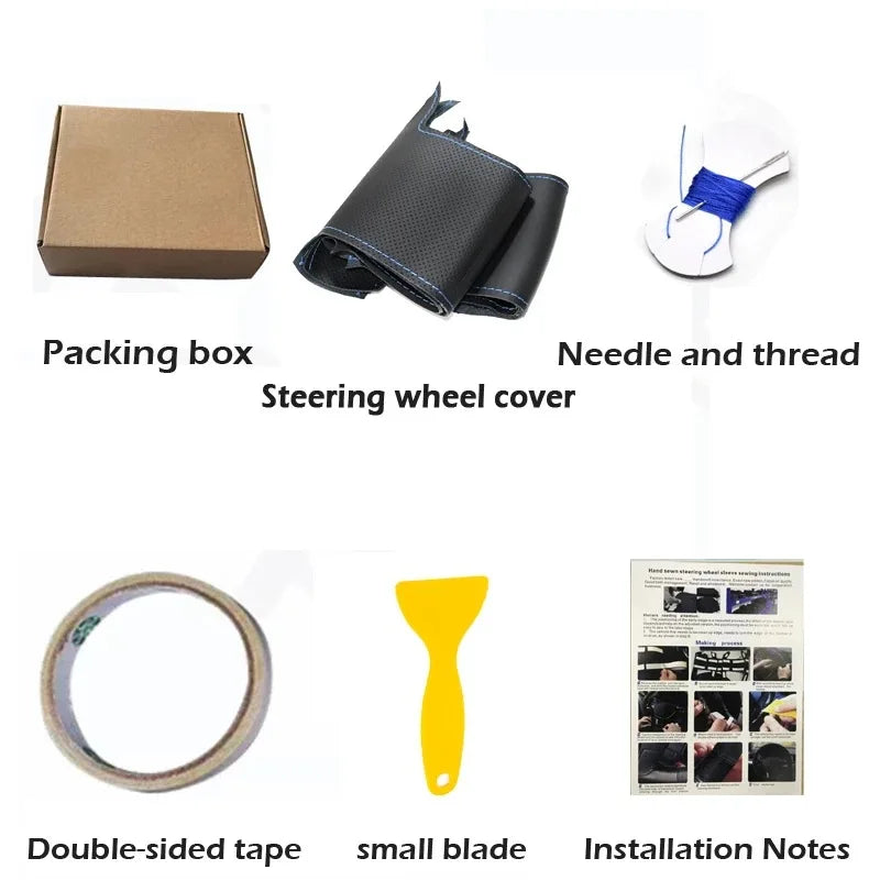 For Nissan 370Z Coupe 370Z Roadster 2013 2015 Hand-Stitch Full Coverage Suede&leather Car Steering Wheel Cover NISMO Accessory
