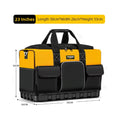 Tool Bag Electrician Tool Storage Bag Hard Bottom Multi-Pocket Tool Tote Durable Waterproof Tool Organizer With Shoulder Strap