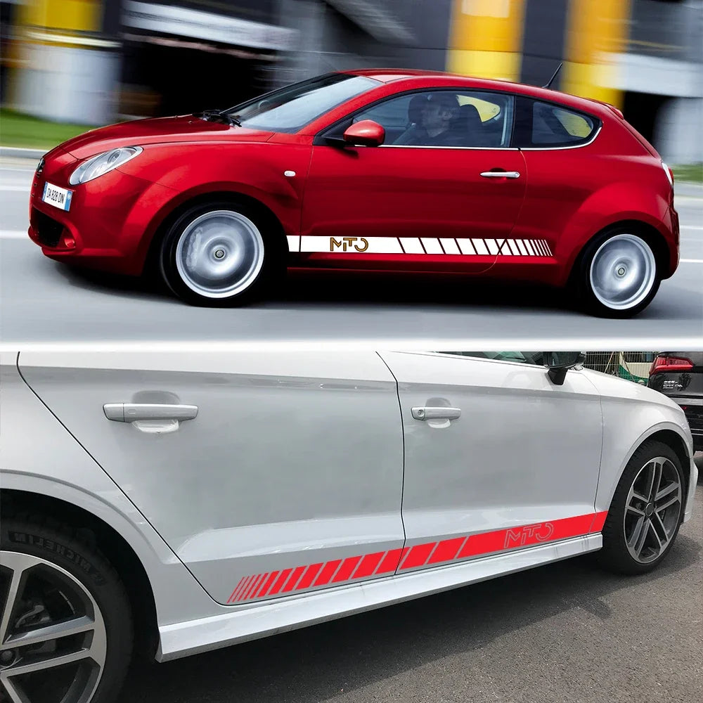Alfa Romeo Mito Side Skirt Decals - 2pcs Vinyl Sticker Set - image 2