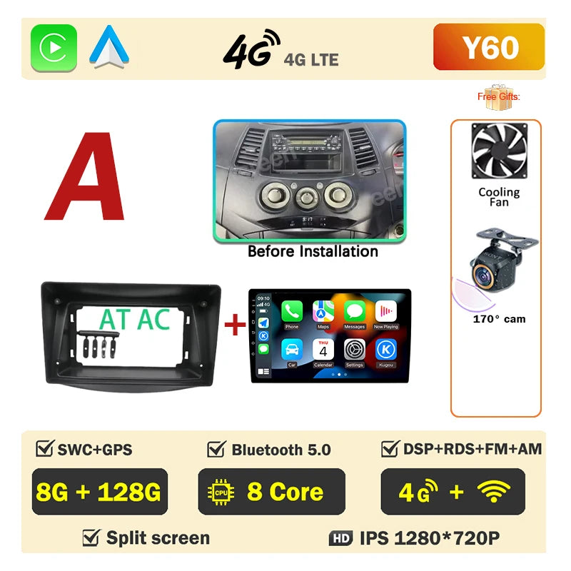 Android 16 Car Radio for Mitsubishi Grandis 2003-2011 GPS Bluetooth - image 21