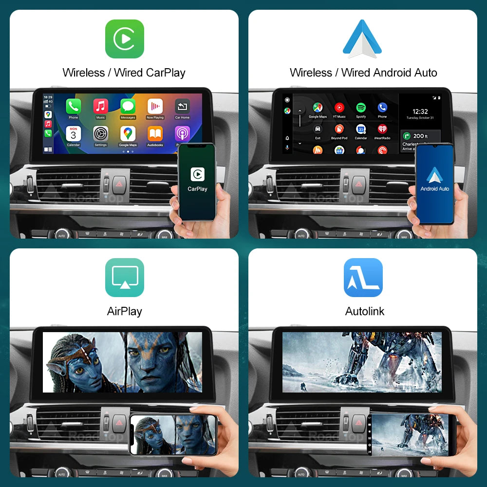 12.3" Wireless CarPlay Android Auto for BMW X3 F25 X4 F26 2011-2016 - image 4