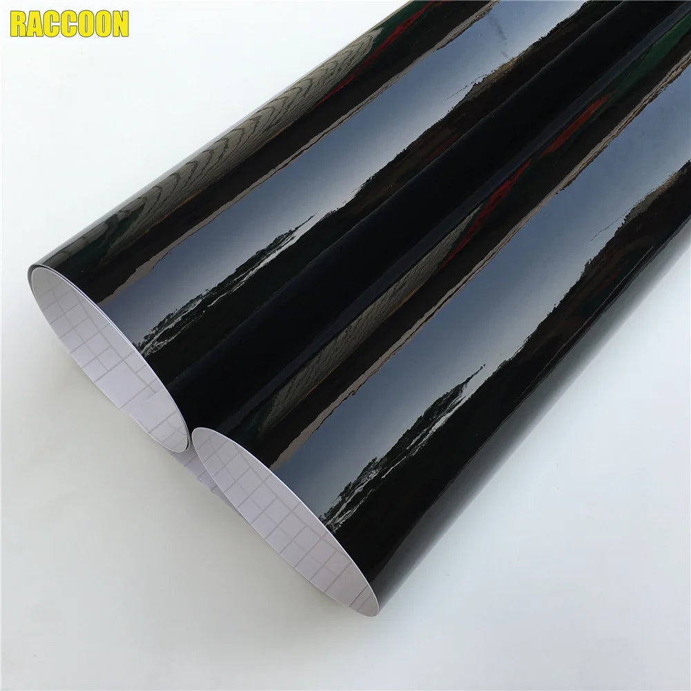 Glossy Black Vinyl Wrap Film for Car Exterior Parts
