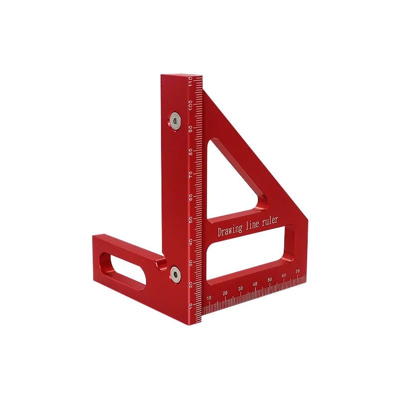 Aluminum Alloy Woodworking Square Protractor Miter Triangle Ruler - image 8