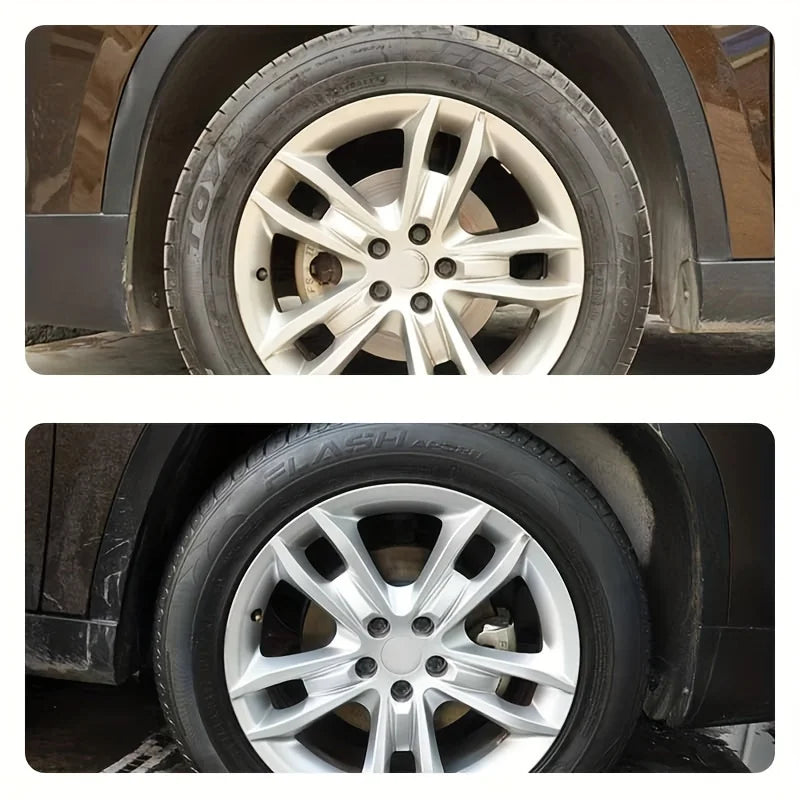 Black Shiny Tire Wax 30g - Durable, Long-Lasting Protection and Repair for All Kinds of Tires - Prevents Cracks and Whitens