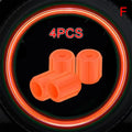 Glow in the Dark Tire Valve Stem Caps, Set of 4