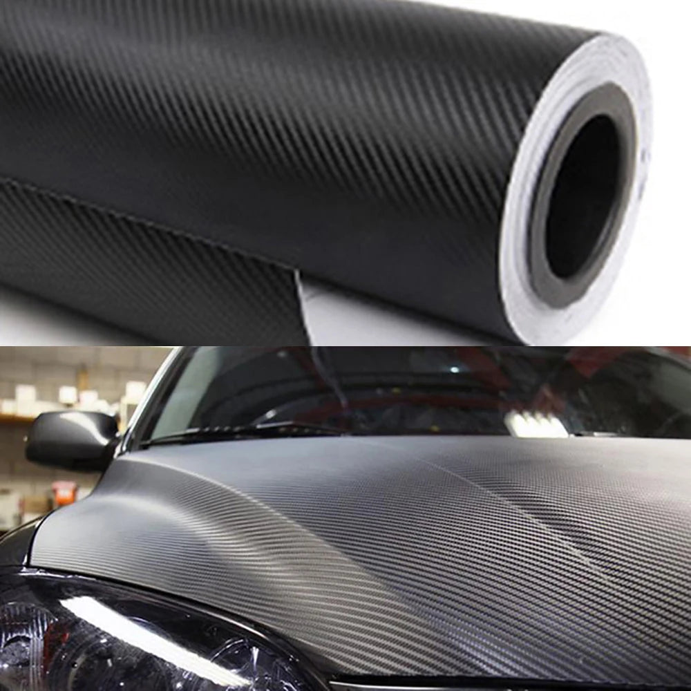 3D Carbon Fiber Vinyl Wrap – DIY Waterproof Car Styling