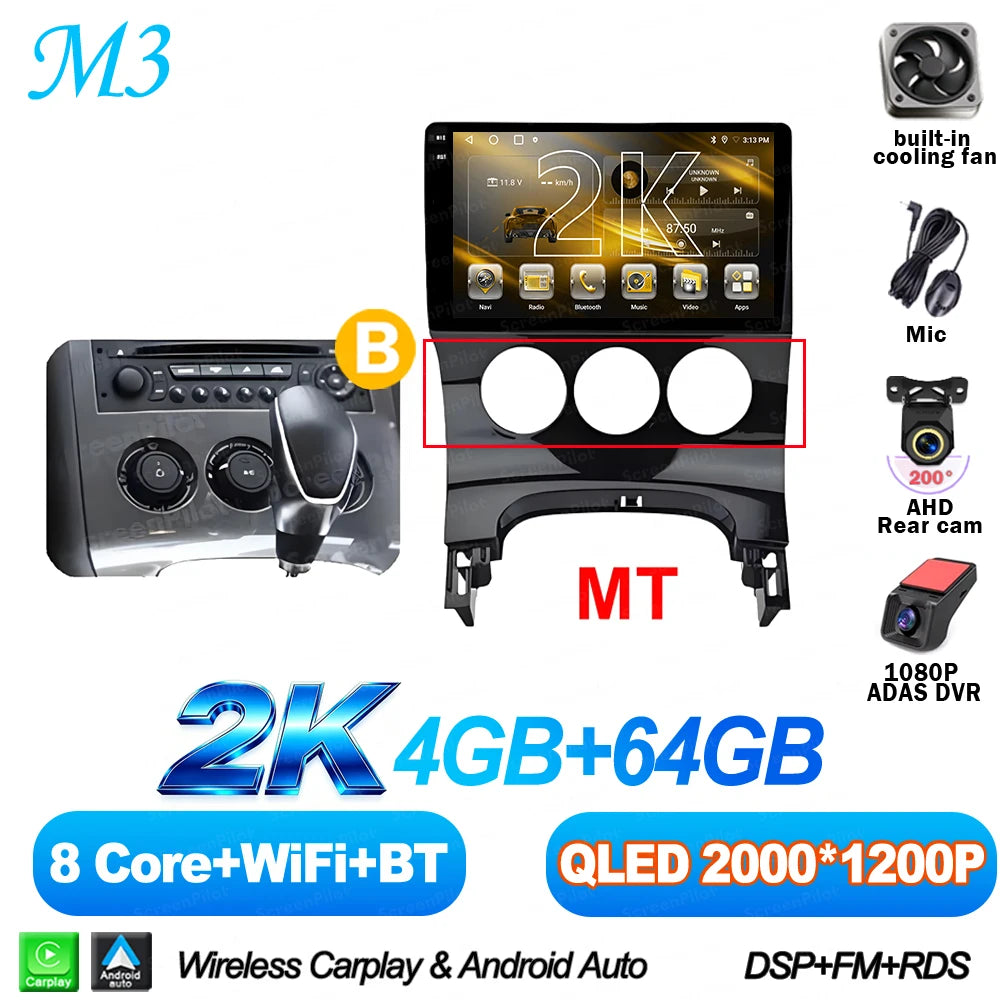 Peugeot 3008/5008 9" Android CarPlay Multimedia Player - image 24