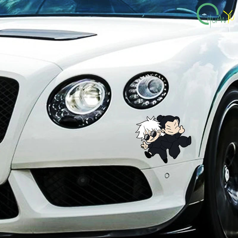 Cartoon Vinyl Decal for Car, Motorcycle, or Helmet