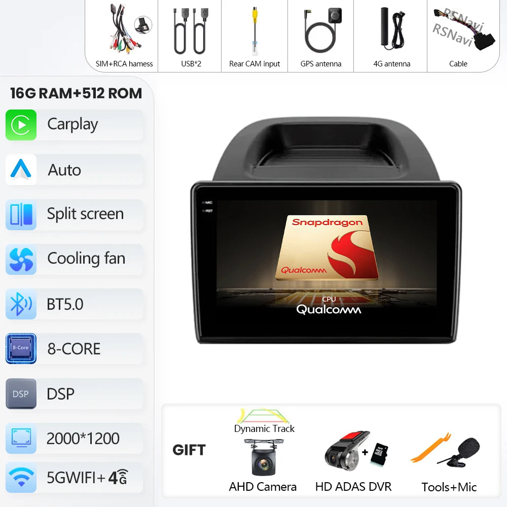 Ford EcoSport 2017-2023 Android 16 Car Stereo GPS CarPlay Touchscreen - image 15