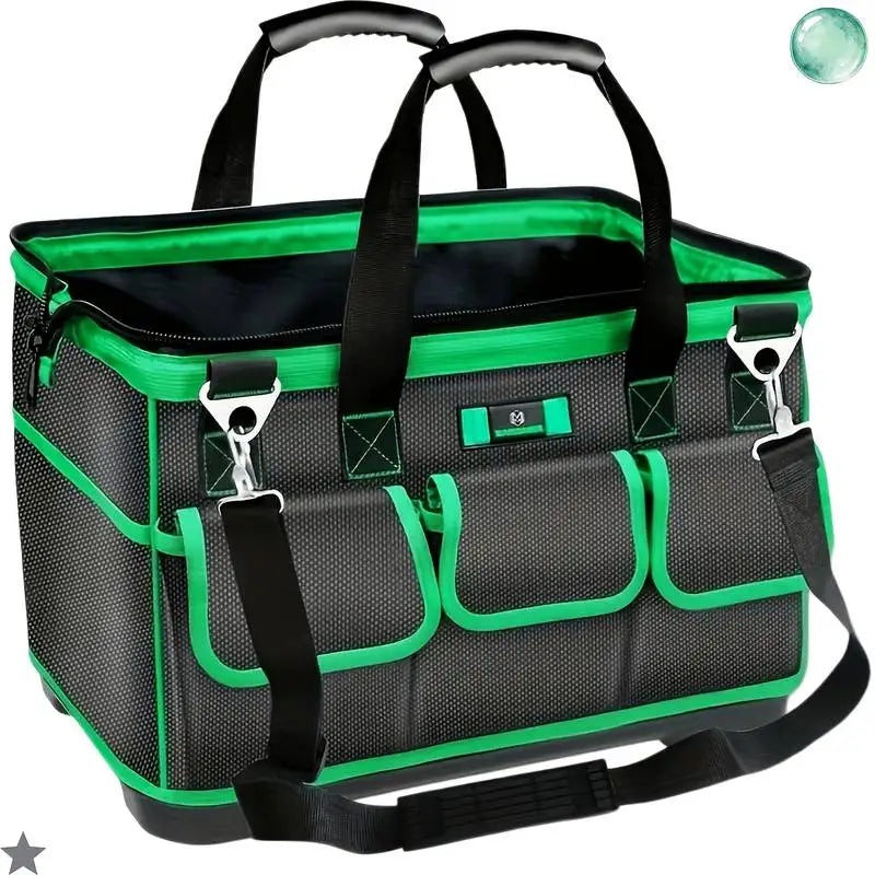 Tool Organizer Bag 35cm Multi-Pocket Zipper Thickened Toolbox for Electrician Plumber Home Repair Industrial Renovation
