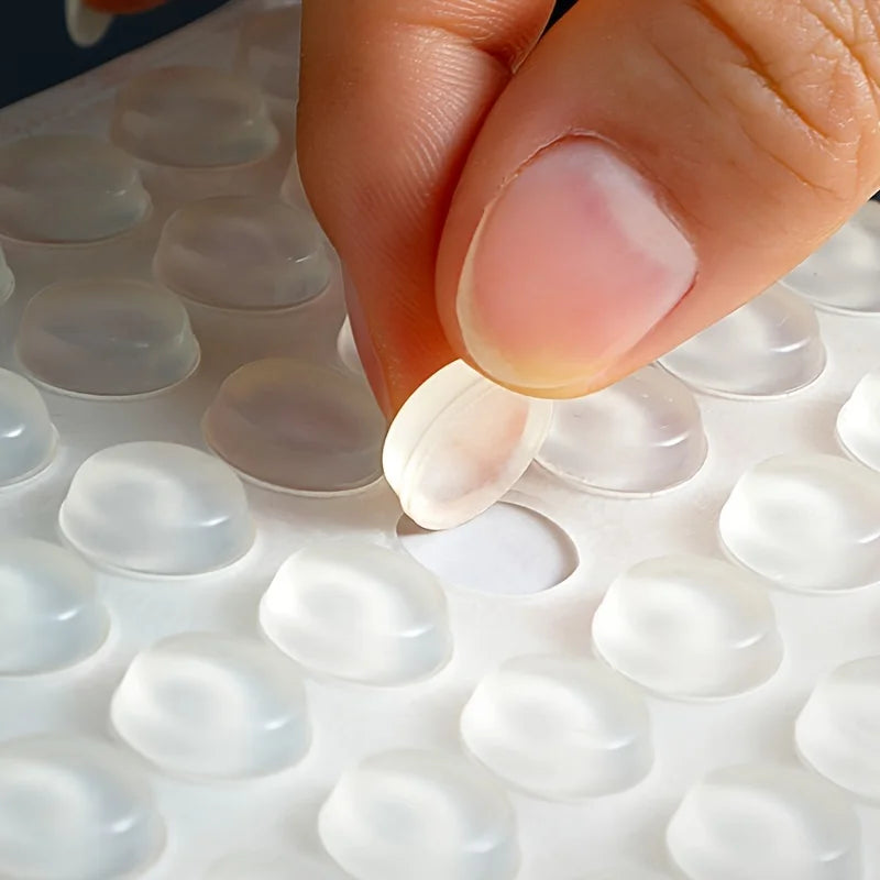 100pc Soft Silicone Anti-Slip Bumper Pads for Cabinets and Drawers - view 8