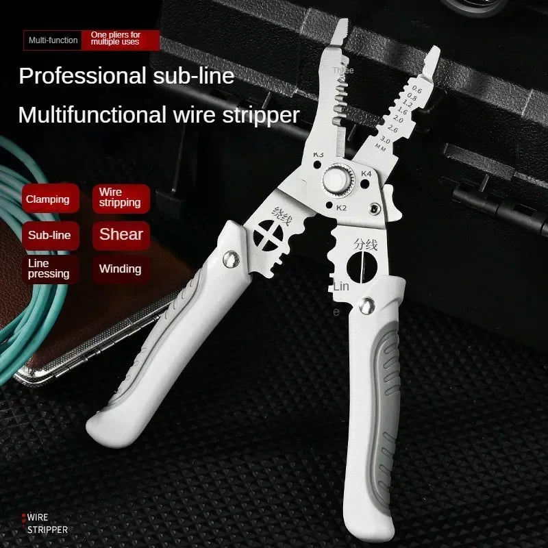 Wire Stripper Crimper Cable Cutter Adjustable Automatic Wire Stripper Multifunctional Stripping Crimping Pliers Terminal Tools