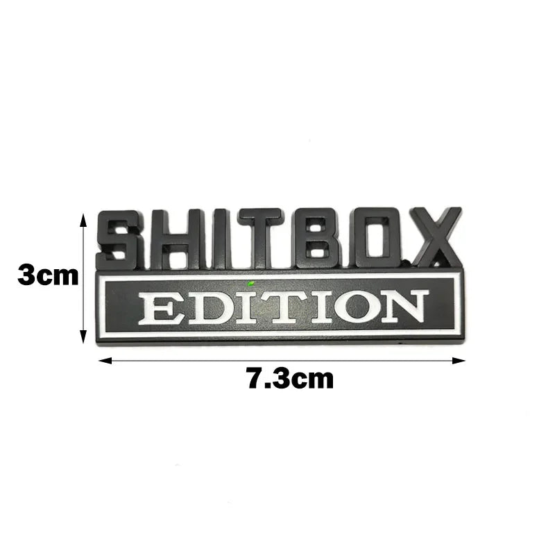 Funny Edition Script 3D Metal Car Sticker for Jeep, Dodge and Chrysler