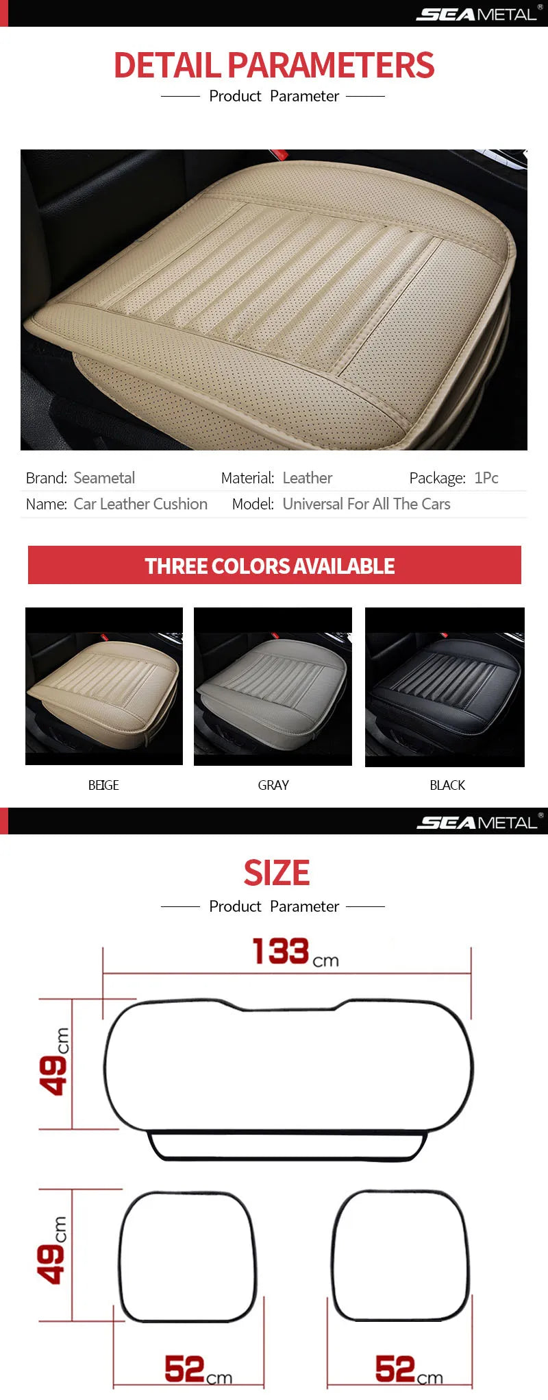 PU Leather Car Seat Covers, Front, Rear or Full Set