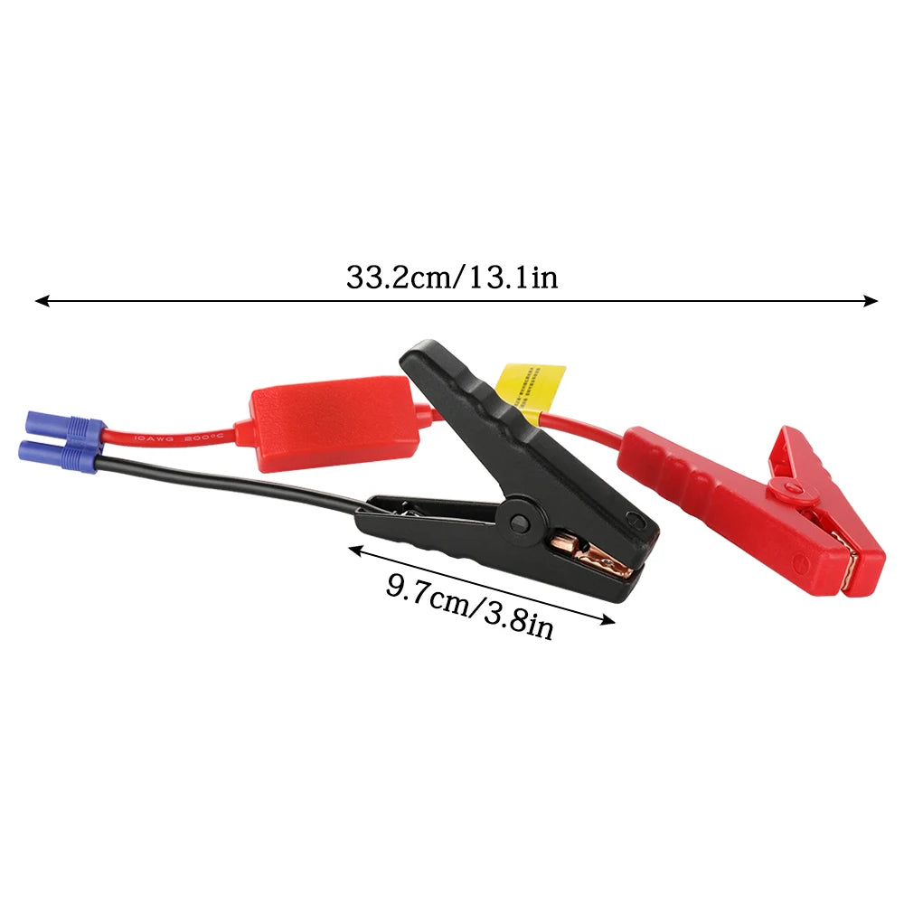 12V Jump Starter Cable with Alligator Clips